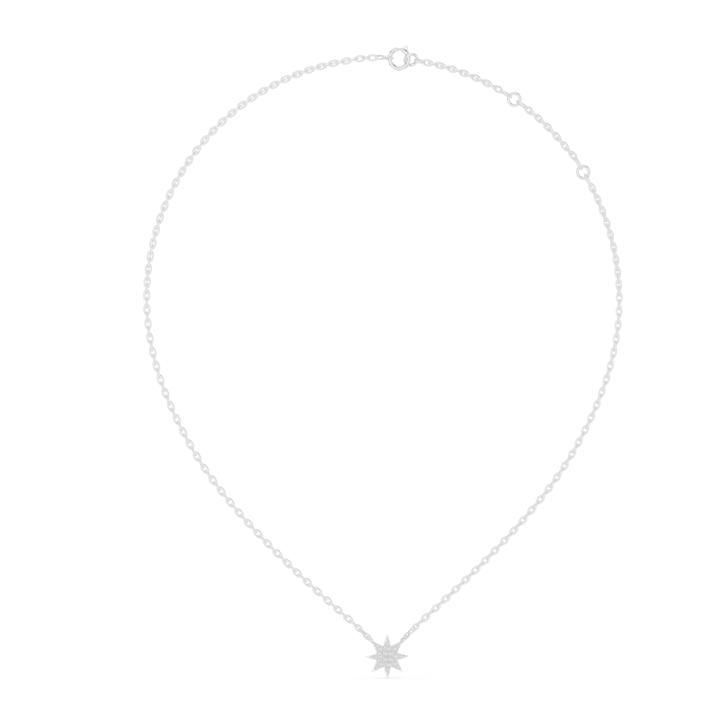 Celestara Eight-Point Star Lab Grown Diamond Pendant