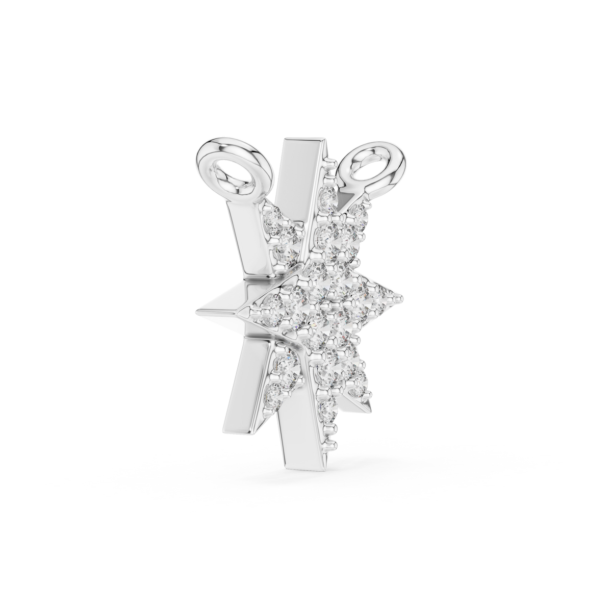 Celestara Eight-Point Star Lab Grown Diamond Pendant