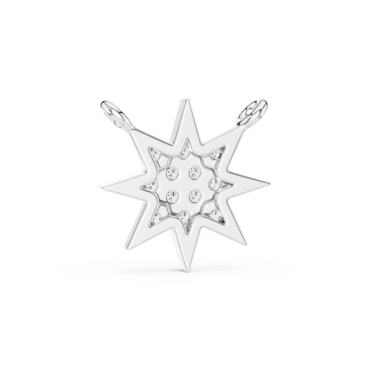 Celestara Eight-Point Star Lab Grown Diamond Pendant