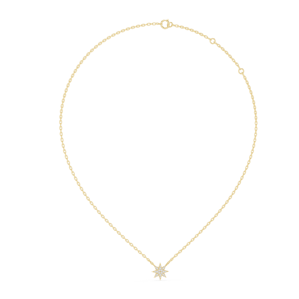 Celestara Eight-Point Star Lab Grown Diamond Pendant