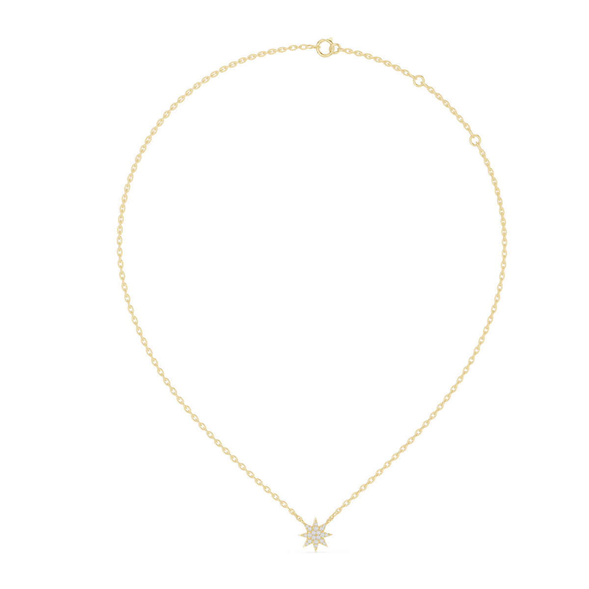 Celestara Eight-Point Star Lab Grown Diamond Pendant
