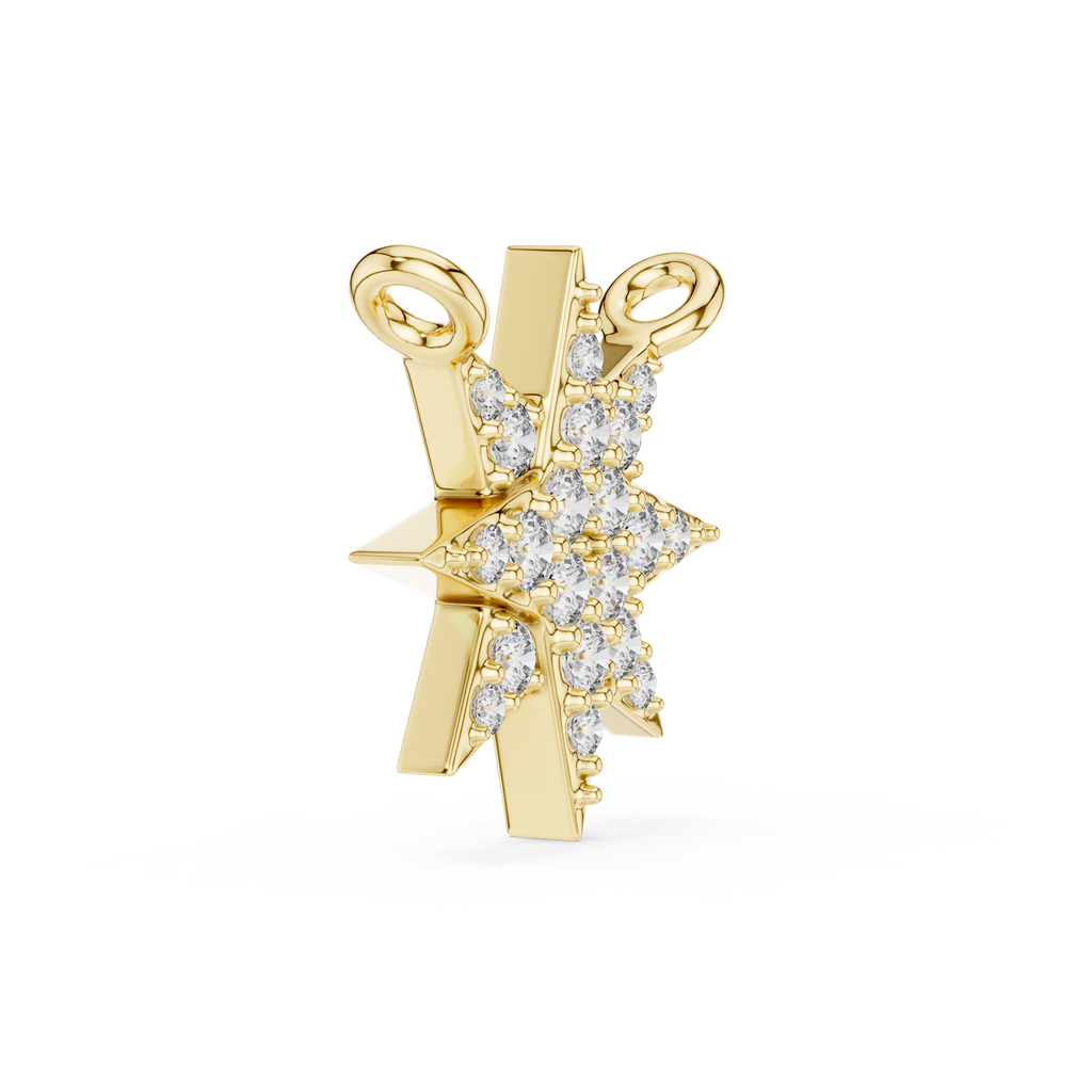 Celestara Eight-Point Star Lab Grown Diamond Pendant