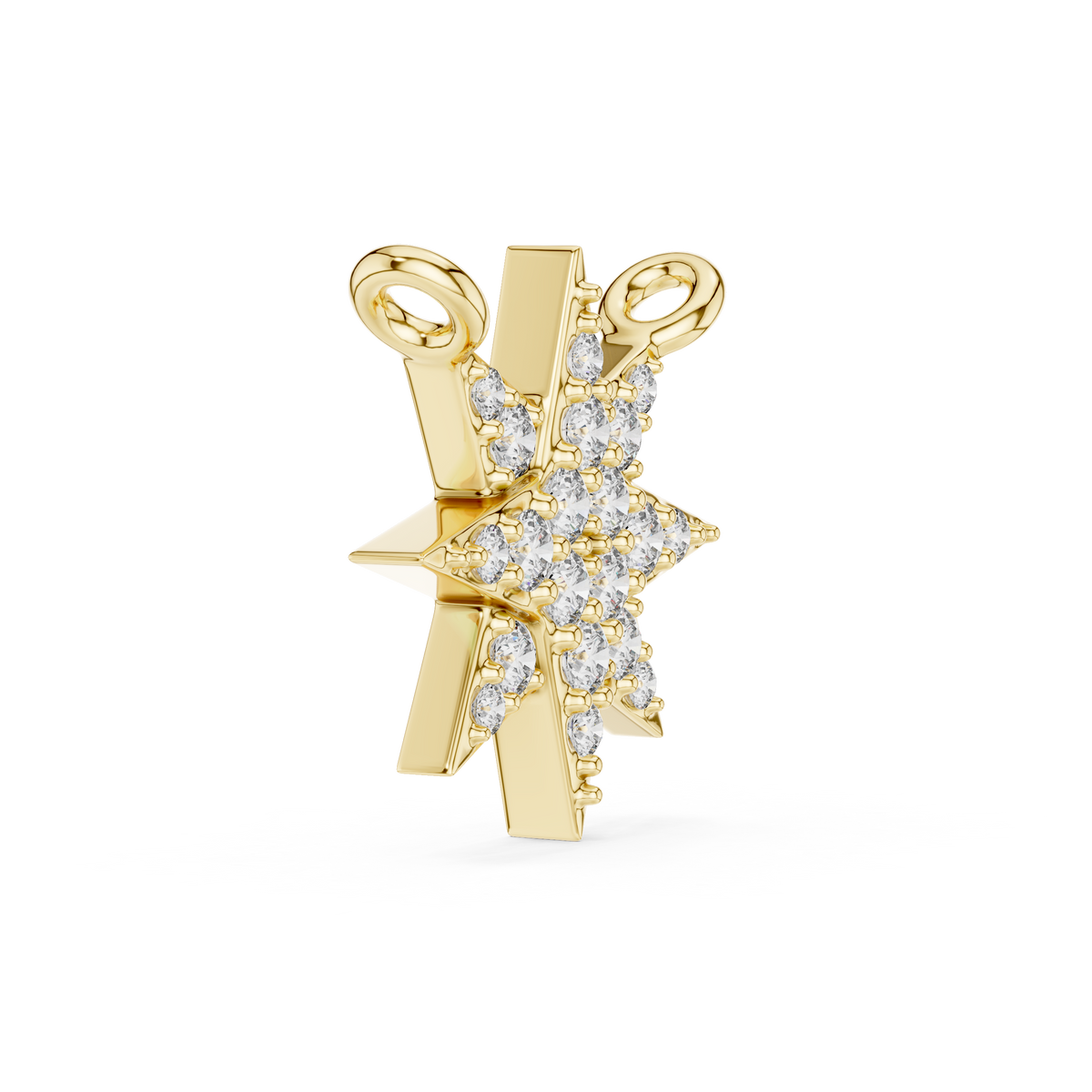 Celestara Eight-Point Star Lab Grown Diamond Pendant