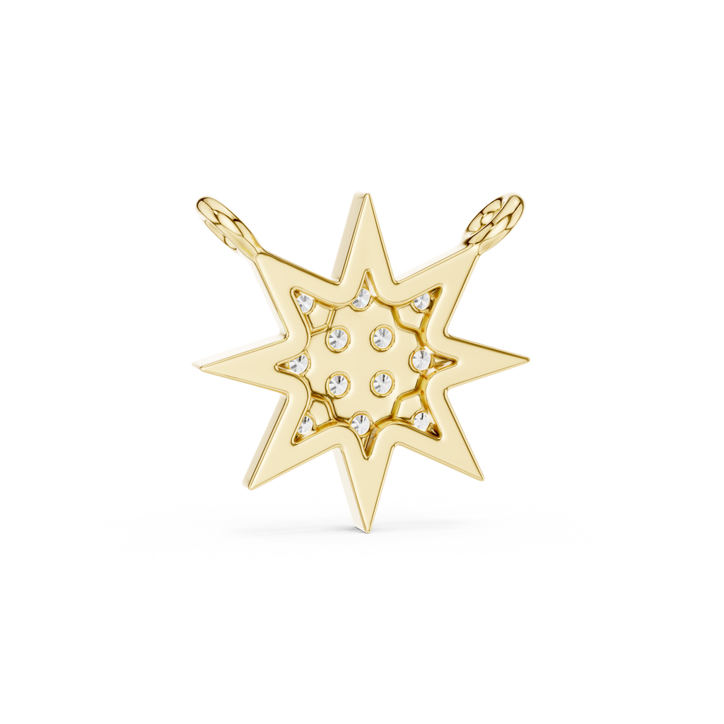 Celestara Eight-Point Star Lab Grown Diamond Pendant