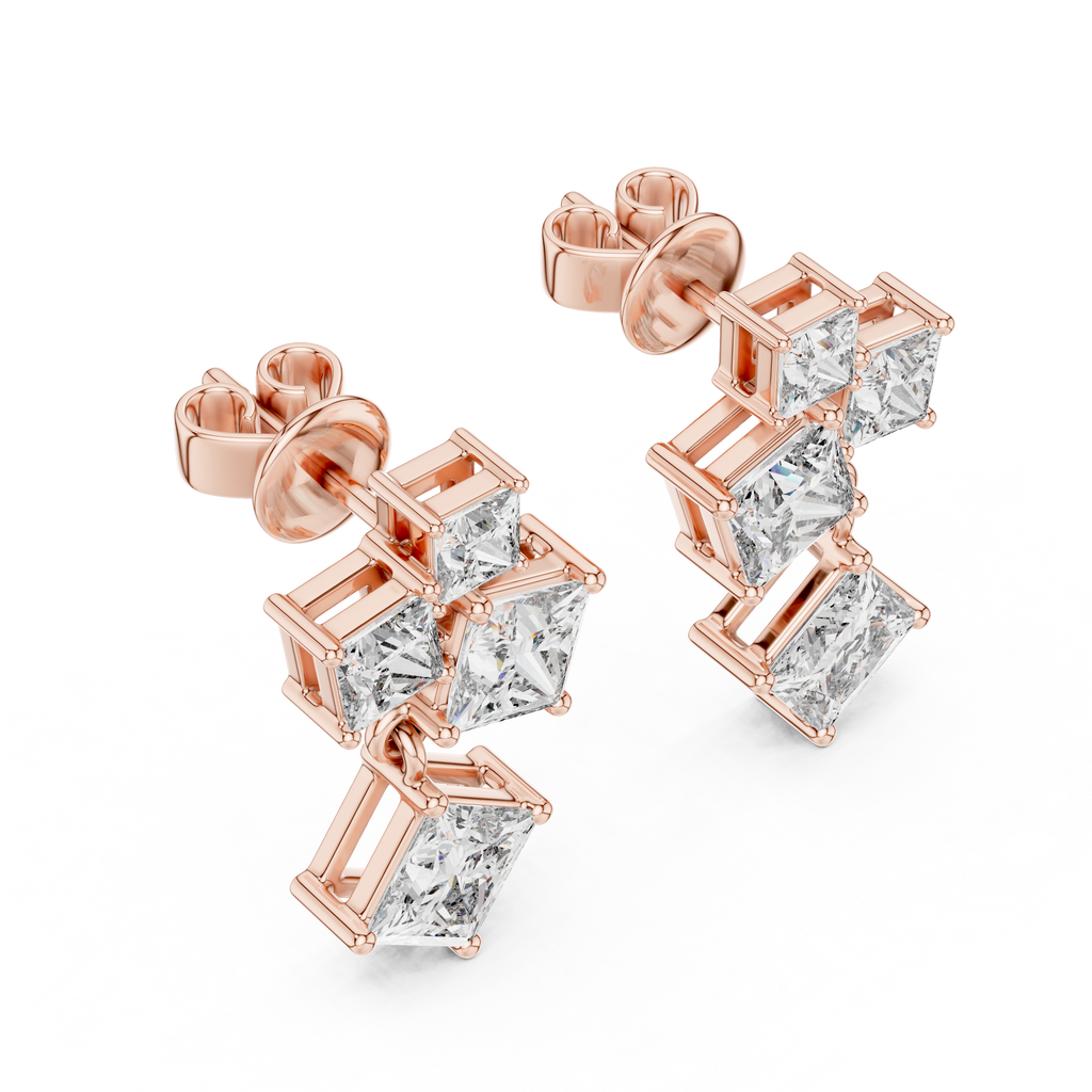 Luxuriöse Diamant-Creolen für Damen
