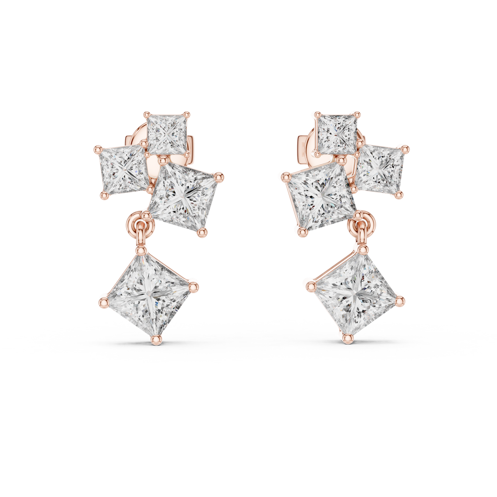 Luxuriöse Diamant-Creolen für Damen