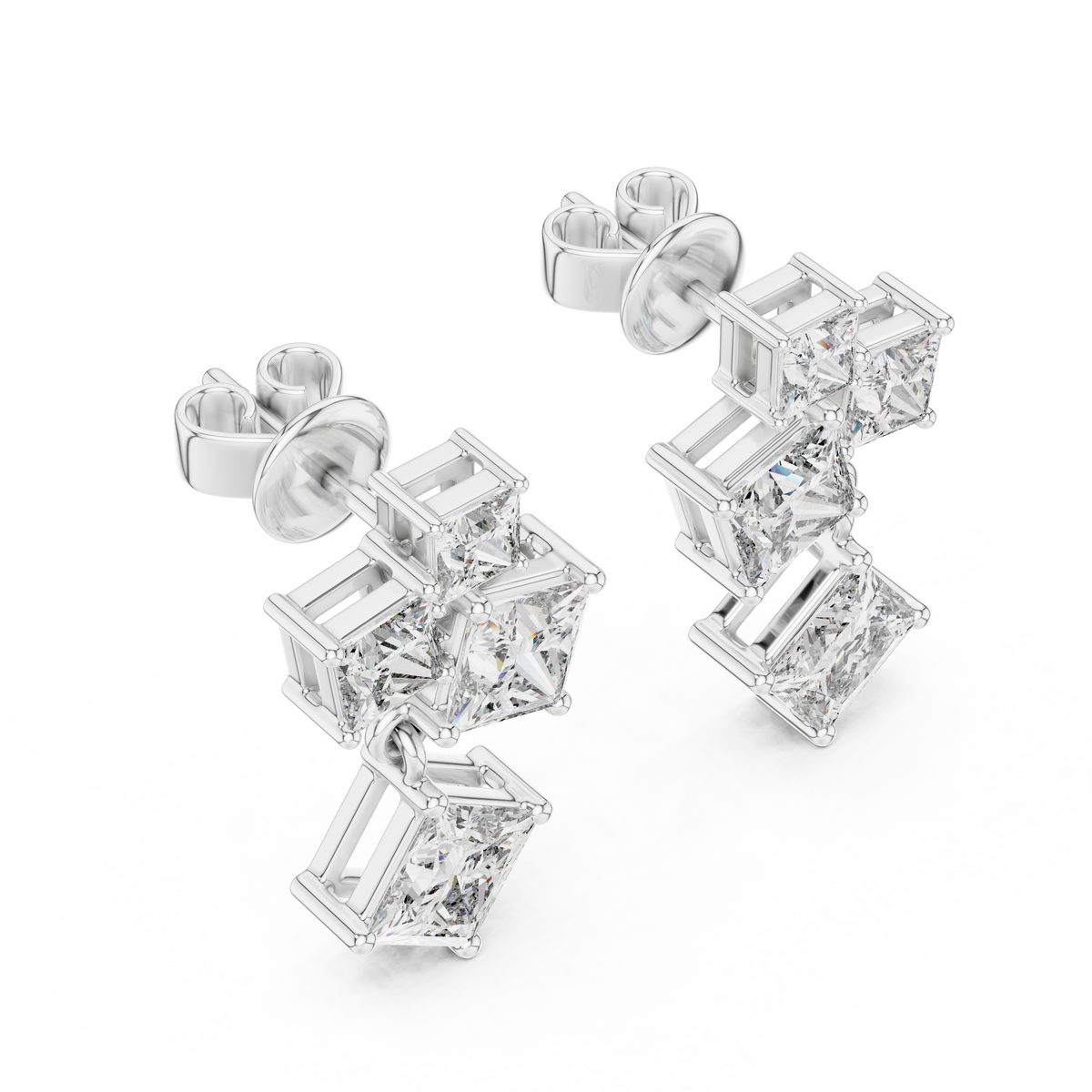 Luxuriöse Diamant-Creolen für Damen
