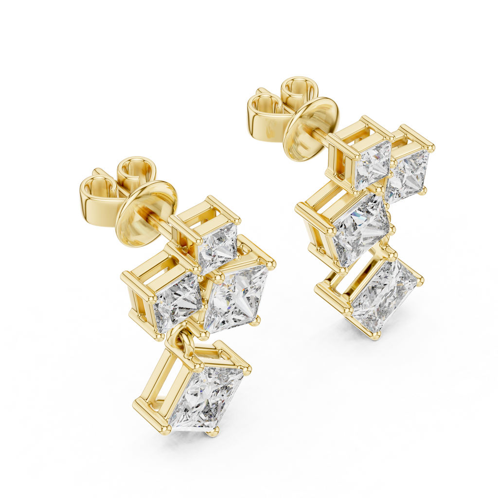 Luxuriöse Diamant-Creolen für Damen