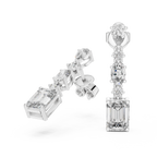 Elarienne Floral Cascade Lab Grown Diamond Drop Earrings
