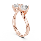 Virelle Two-Stone Princess Cut Lab Grown Diamond Ring