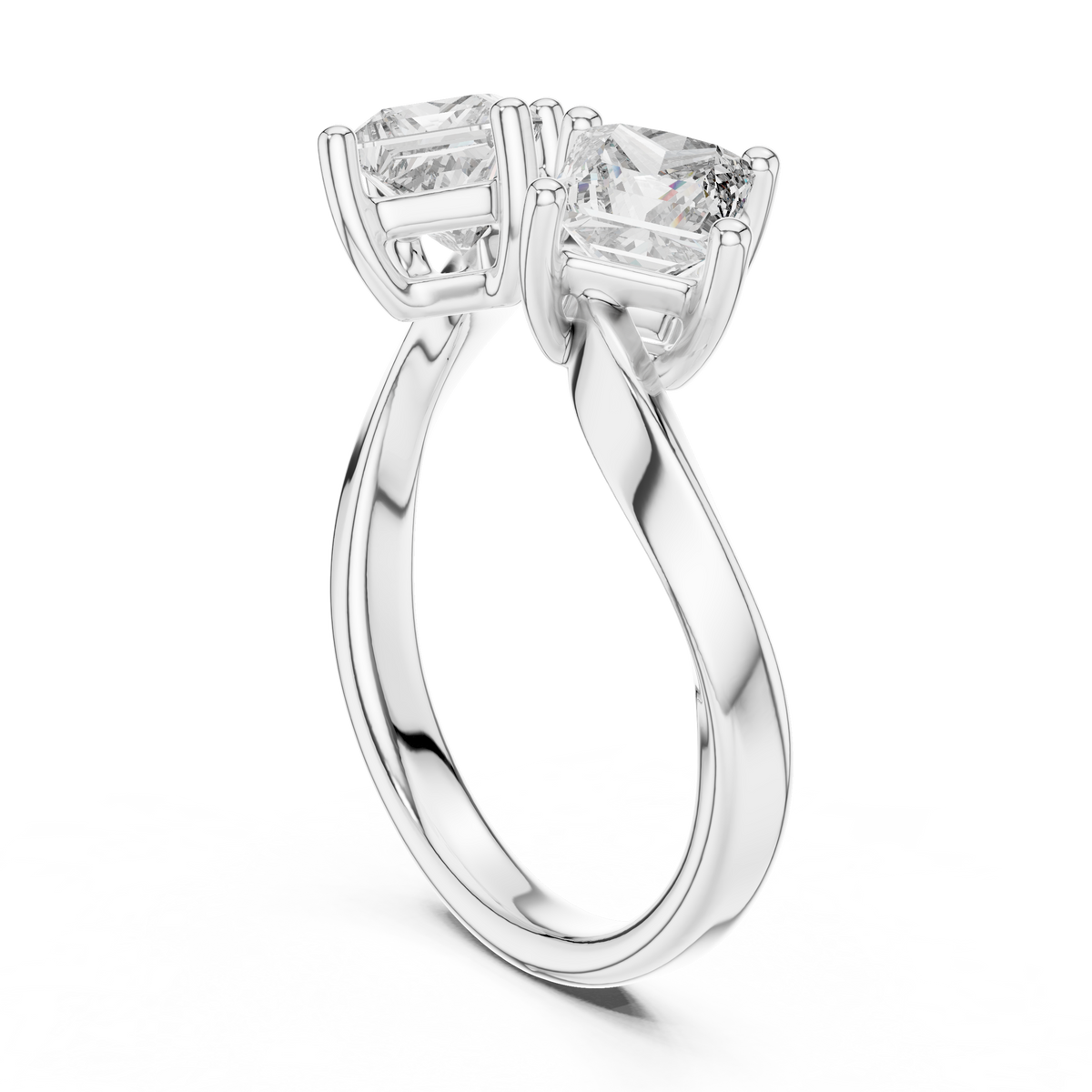 Virelle Two-Stone Princess Cut Lab Grown Diamond Ring