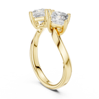 Virelle Two-Stone Princess Cut Lab Grown Diamond Ring
