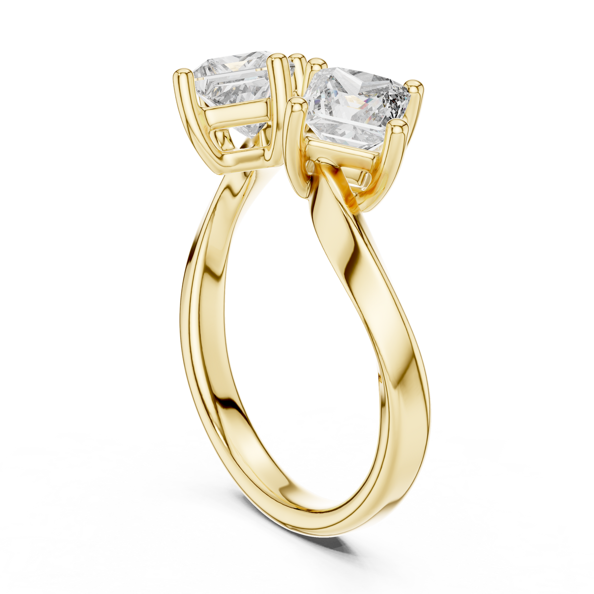 Virelle Two-Stone Princess Cut Lab Grown Diamond Ring
