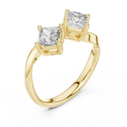 Virelle Two-Stone Princess Cut Lab Grown Diamond Ring