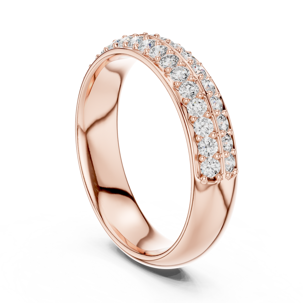 Marielle Luxe Curved Lab Grown Diamond Band Ring