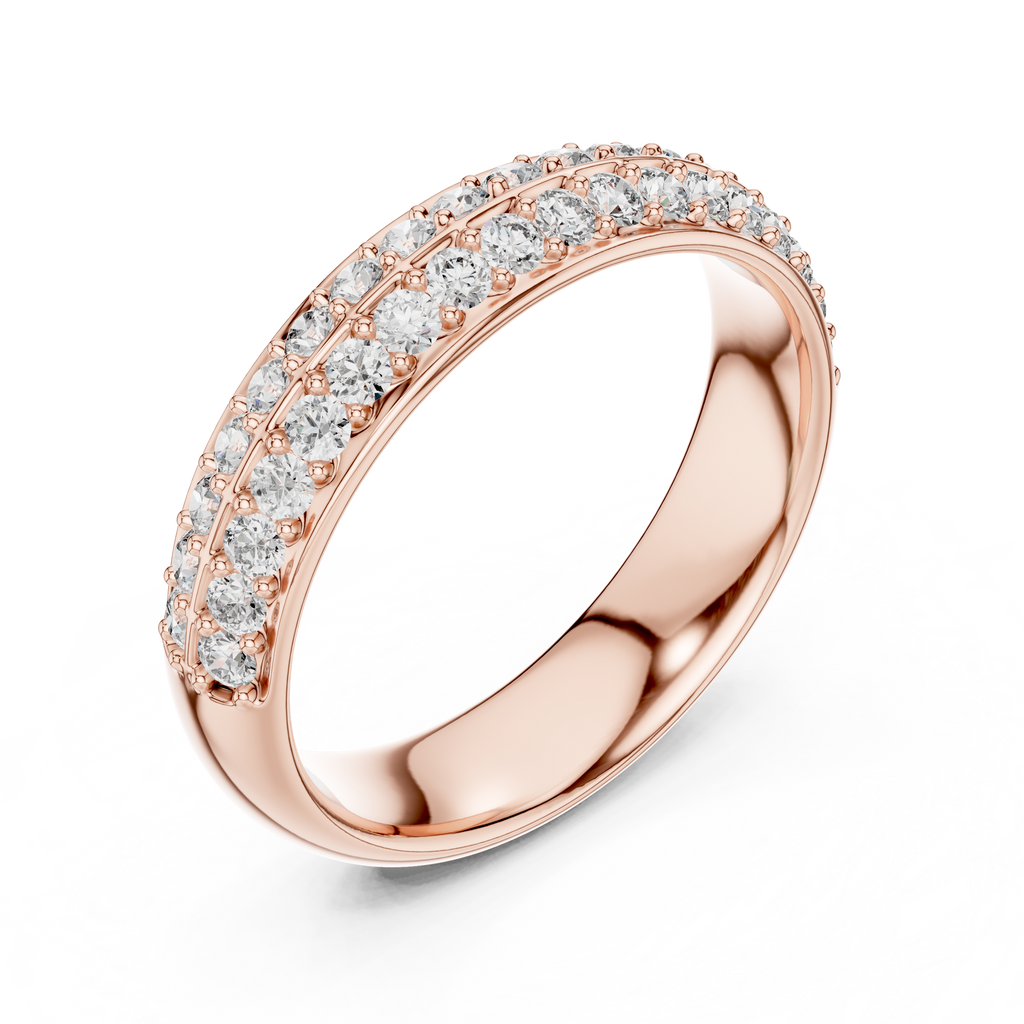 Marielle Luxe Curved Lab Grown Diamond Band Ring