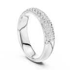 Marielle Luxe Curved Lab Grown Diamond Band Ring