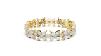 Floravelle Four-Petal Marquise Flower Lab Grown Diamond Bracelet