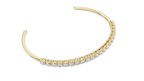 Manschette mit Diamanten im Rundschliff