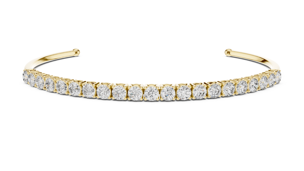 Manschette mit Diamanten im Rundschliff