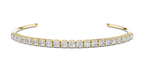 Manschette mit Diamanten im Rundschliff