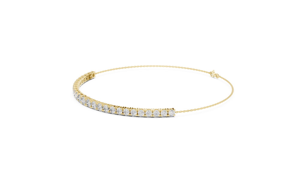 Minimalistisches Diamant-Kettenarmband