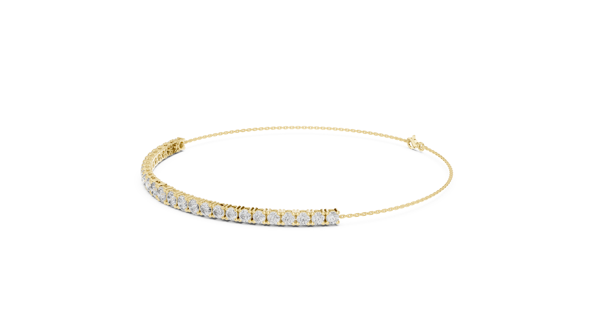 Minimalistisches Diamant-Kettenarmband