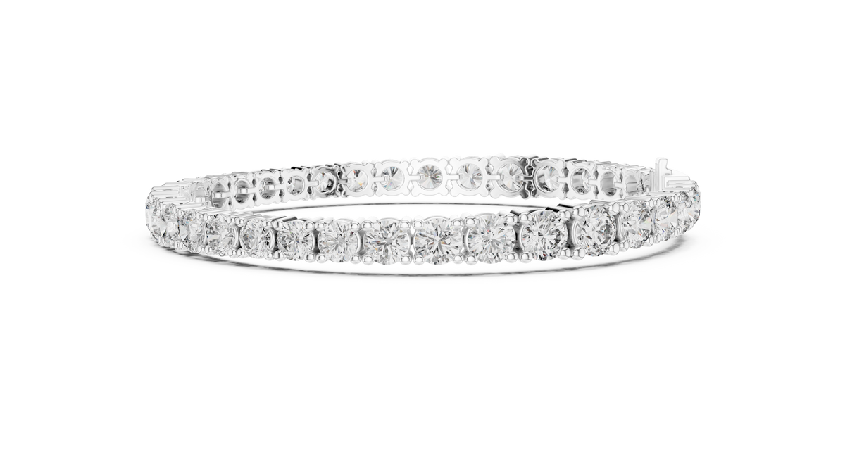 Rivelle Graduated Round Lab Grown Diamond Riviera Tennis Bracelet