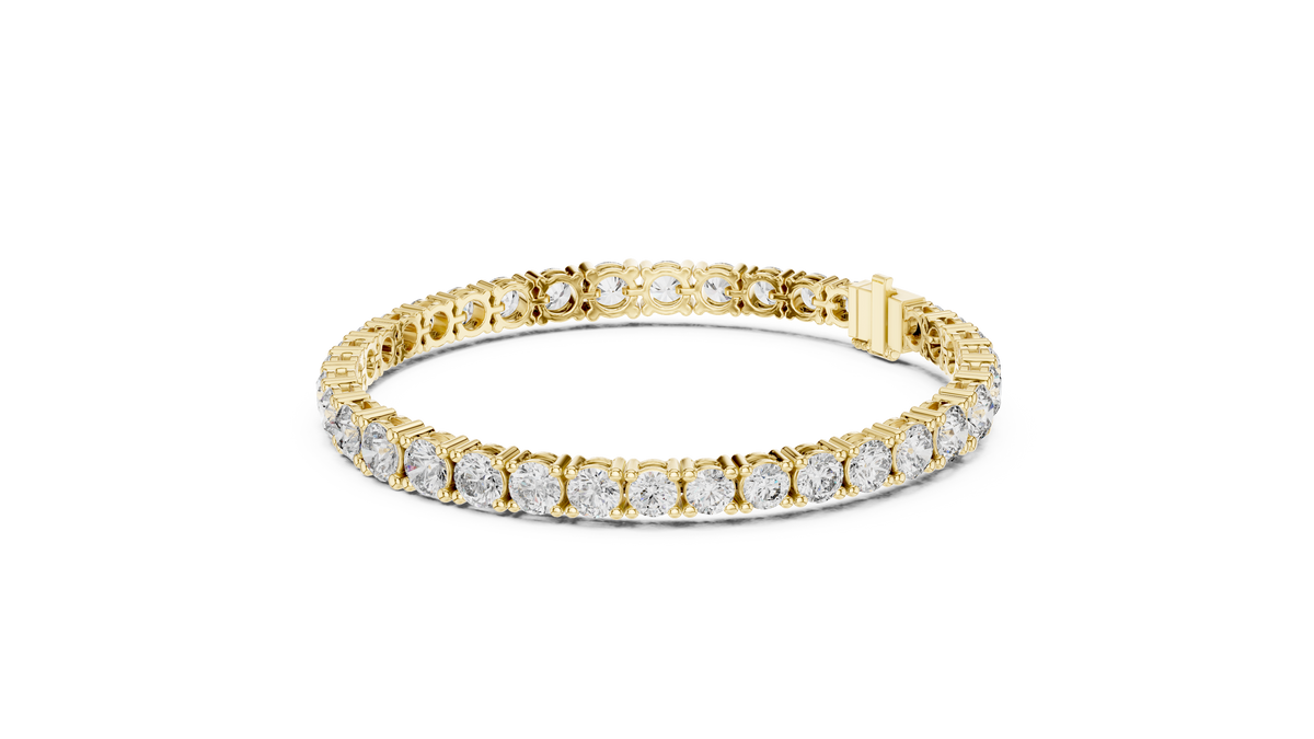Rivelle Graduated Round Lab Grown Diamond Riviera Tennis Bracelet