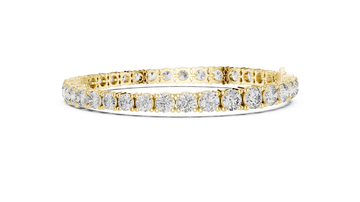 Rivelle Graduated Round Lab Grown Diamond Riviera Tennis Bracelet