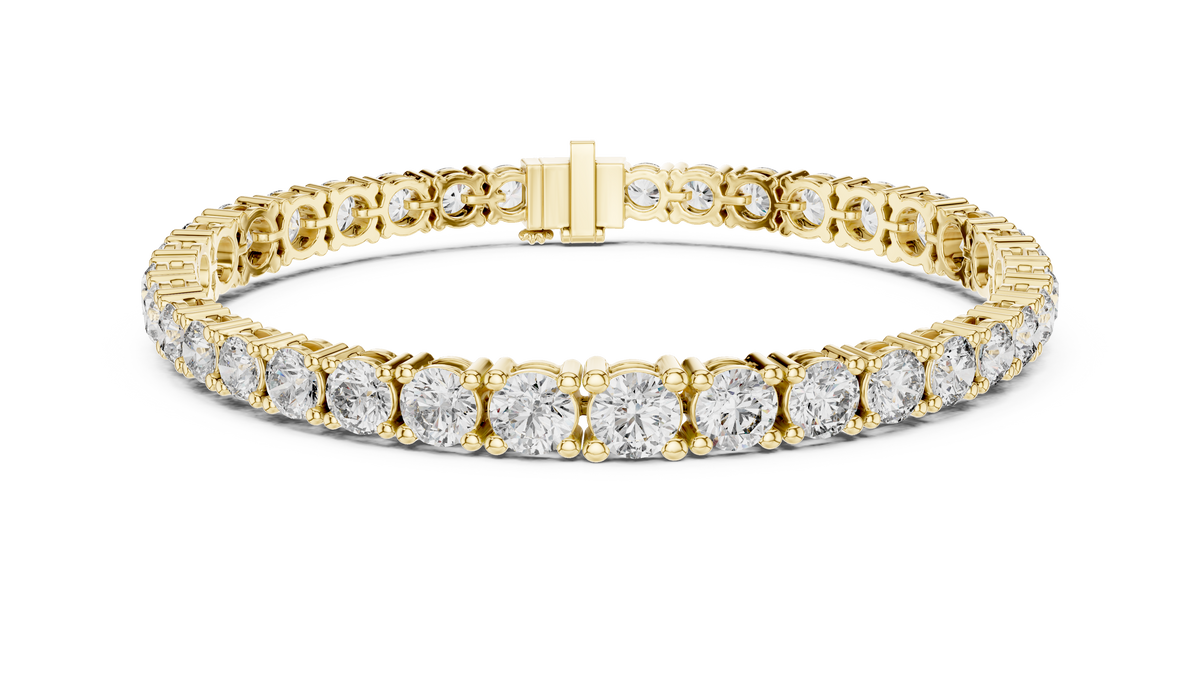 Rivelle Graduated Round Lab Grown Diamond Riviera Tennis Bracelet