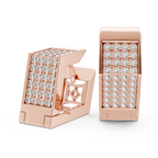 Premium Diamant-Creolen | Elegante florale Diamant-Creolen in Gold