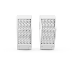 Premium Diamant-Creolen | Elegante florale Diamant-Creolen in Gold