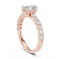 Avielle Pear-Cut Diamond Halo Lab Grown Gold Ring.