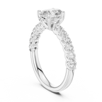 Avielle Pear-Cut Diamond Halo Lab Grown Gold Ring.