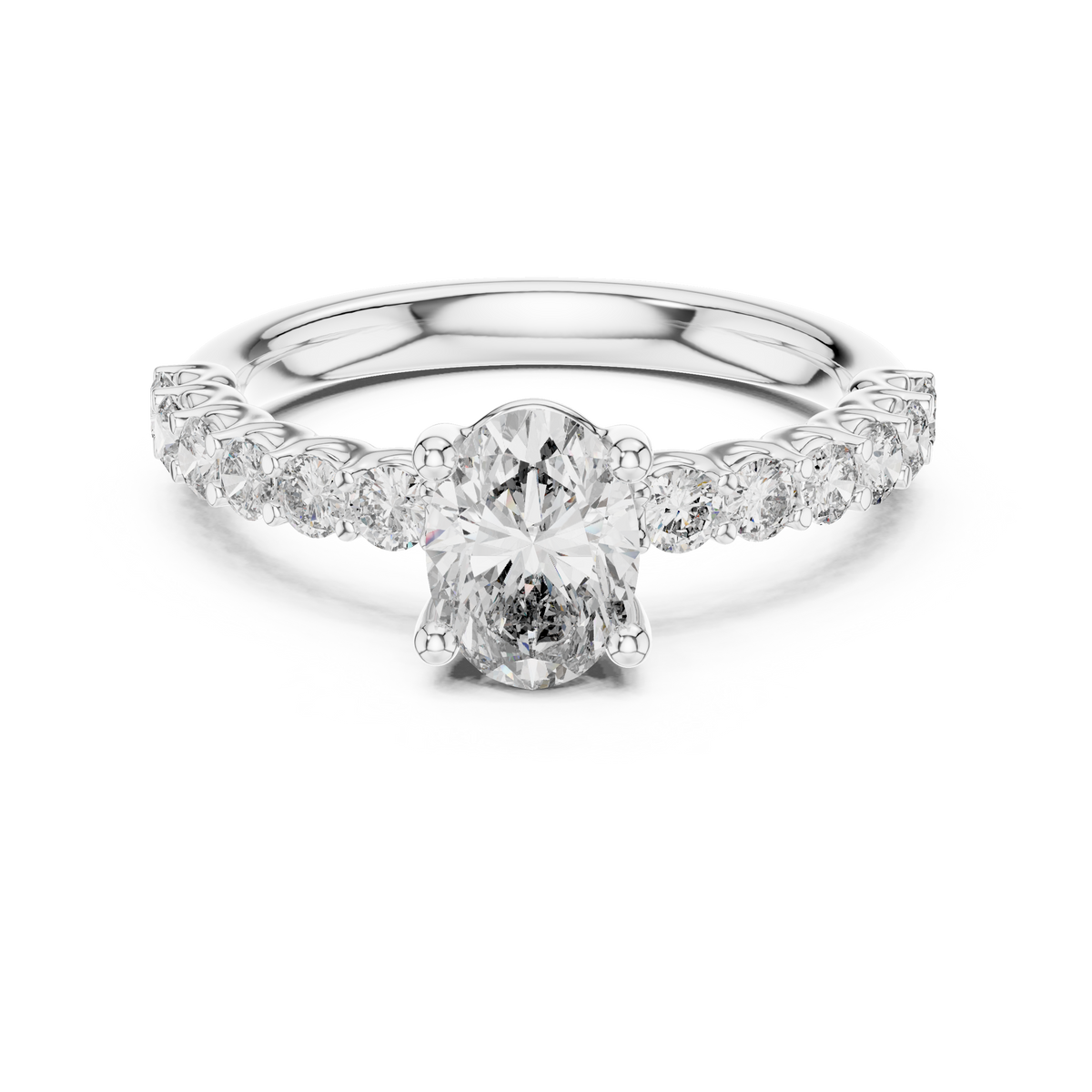 Avielle Pear-Cut Diamond Halo Lab Grown Gold Ring.