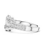 Celestria Three-Stone Lab Grown Diamond Engagement Ring.