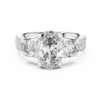 Celestria Three-Stone Lab Grown Diamond Engagement Ring.