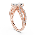 Lioraé Emerald-Cut Split Shank Lab Grown Diamond Ring