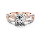 Lioraé Emerald-Cut Split Shank Lab Grown Diamond Ring