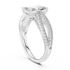 Lioraé Emerald-Cut Split Shank Lab Grown Diamond Ring