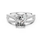 Lioraé Emerald-Cut Split Shank Lab Grown Diamond Ring