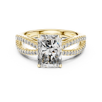 Lioraé Emerald-Cut Split Shank Lab Grown Diamond Ring