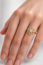Ornate Bloom Lab Grown Diamond Ring for Women