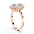 Seraphielle Oval Halo Lab Grown Diamond Engagement Ring