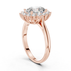 Seraphielle Oval Halo Lab Grown Diamond Engagement Ring