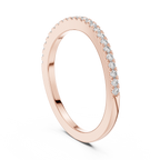 Avelisse Classic Diamond-Set Lab Grown Gold Band.