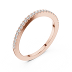 Avelisse Classic Diamond-Set Lab Grown Gold Band.