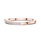Avelisse Classic Diamond-Set Lab Grown Gold Band.