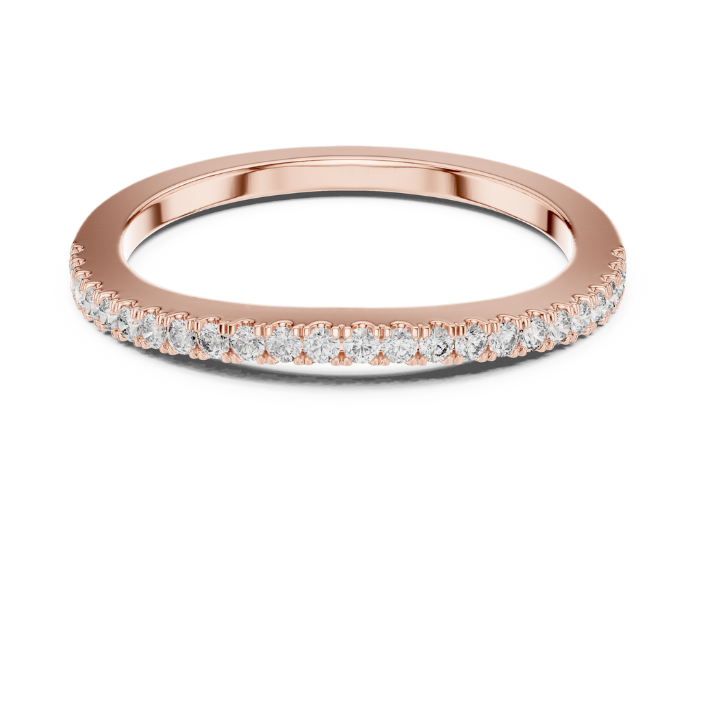 Avelisse Classic Diamond-Set Lab Grown Gold Band.